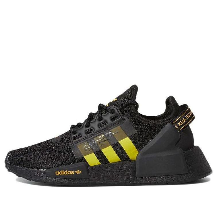 (GS) adidas NMD_R1 V2 J 'Black Yellow Gradient' GY1397