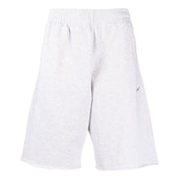 Off-White Solid Color Logo Printing Elastic Waistband Sports Shorts Version White OMCI006C99FLE0030808