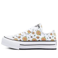 Converse Platform Chuck Taylor All Star Low Top -KIDS White/Yellow 670881C