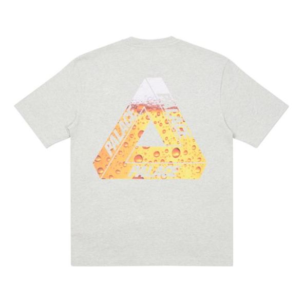 PALACE TRI-Lager Tee Triangle Logo Printing Short Sleeve Unisex Gray PAL-FW20-318