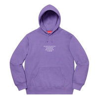 Supreme FW19 Week 11 HQ Hooded Sweatshirt Light Violet SUP-FW19-985