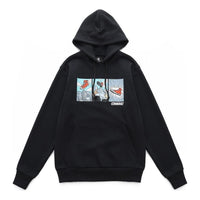Converse Comic Graphic Hoodie Asia Sizing 'Black' 10023948-A02