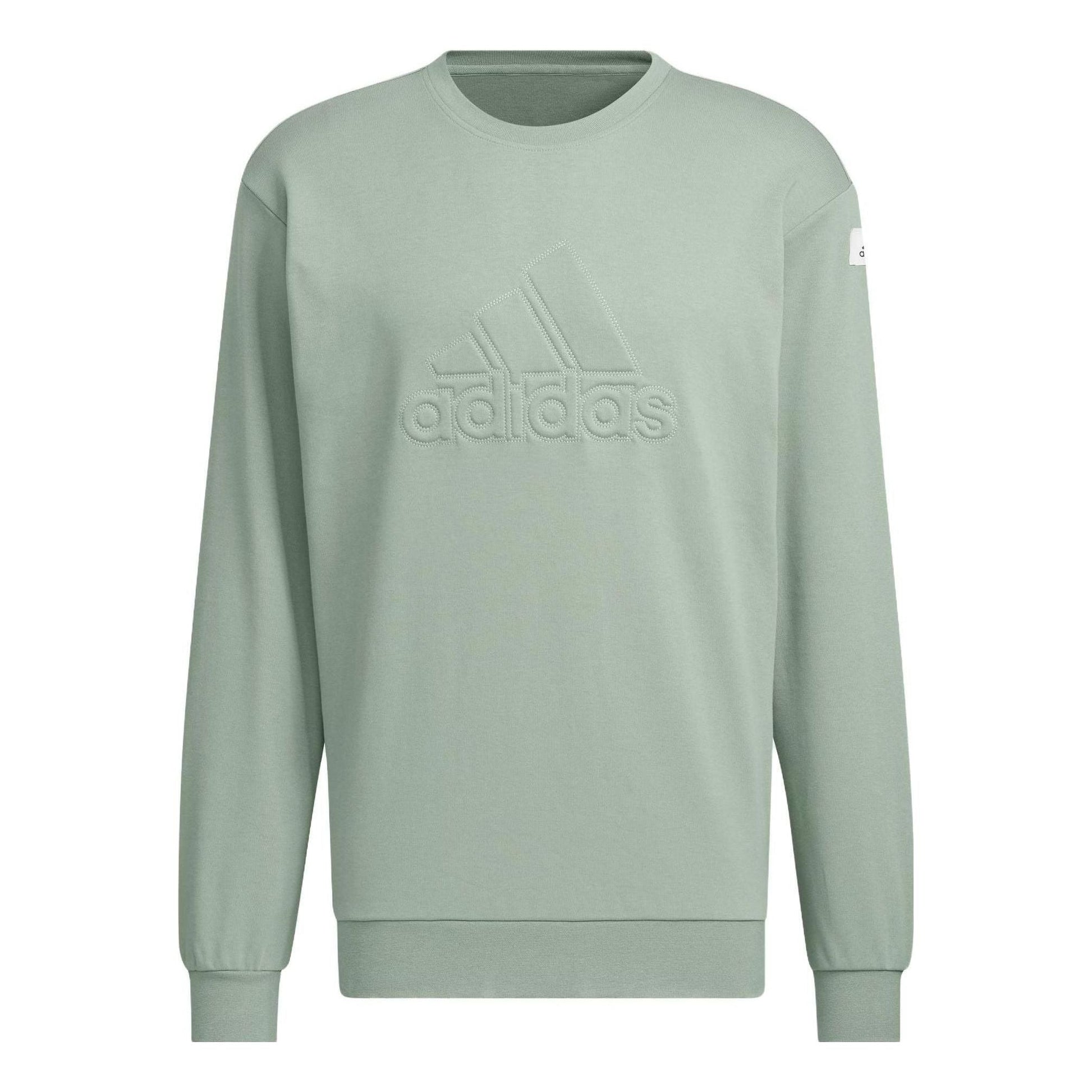 adidas St Graphic Warm Crew Asia Sizing 'Olive Green' IK2796