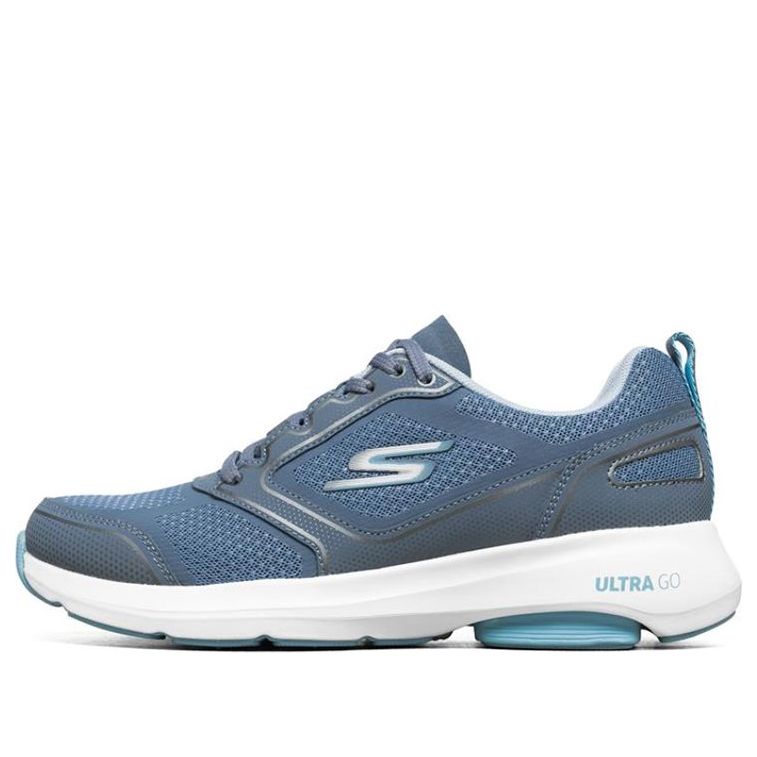 (WMNS) Skechers Go Viz Tech Blue/White 128031-NVBL