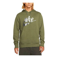 Nike Sportswear Sport Logo Printing Pullover Sports 'Olive Green' DD5011-326