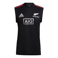 Men's adidas Alphabet Logo Printing Rugby Training Sports Black Vest GU3186