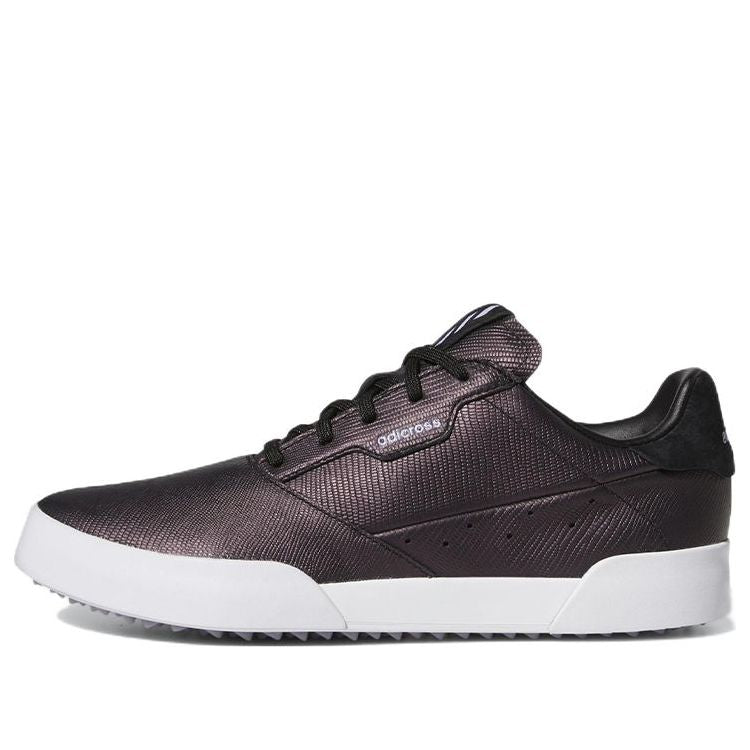 (WMNS) adidas Adicross Retro Spikeless Golf Shoes 'Core Black Magic Lilac Cloud White' GV8322