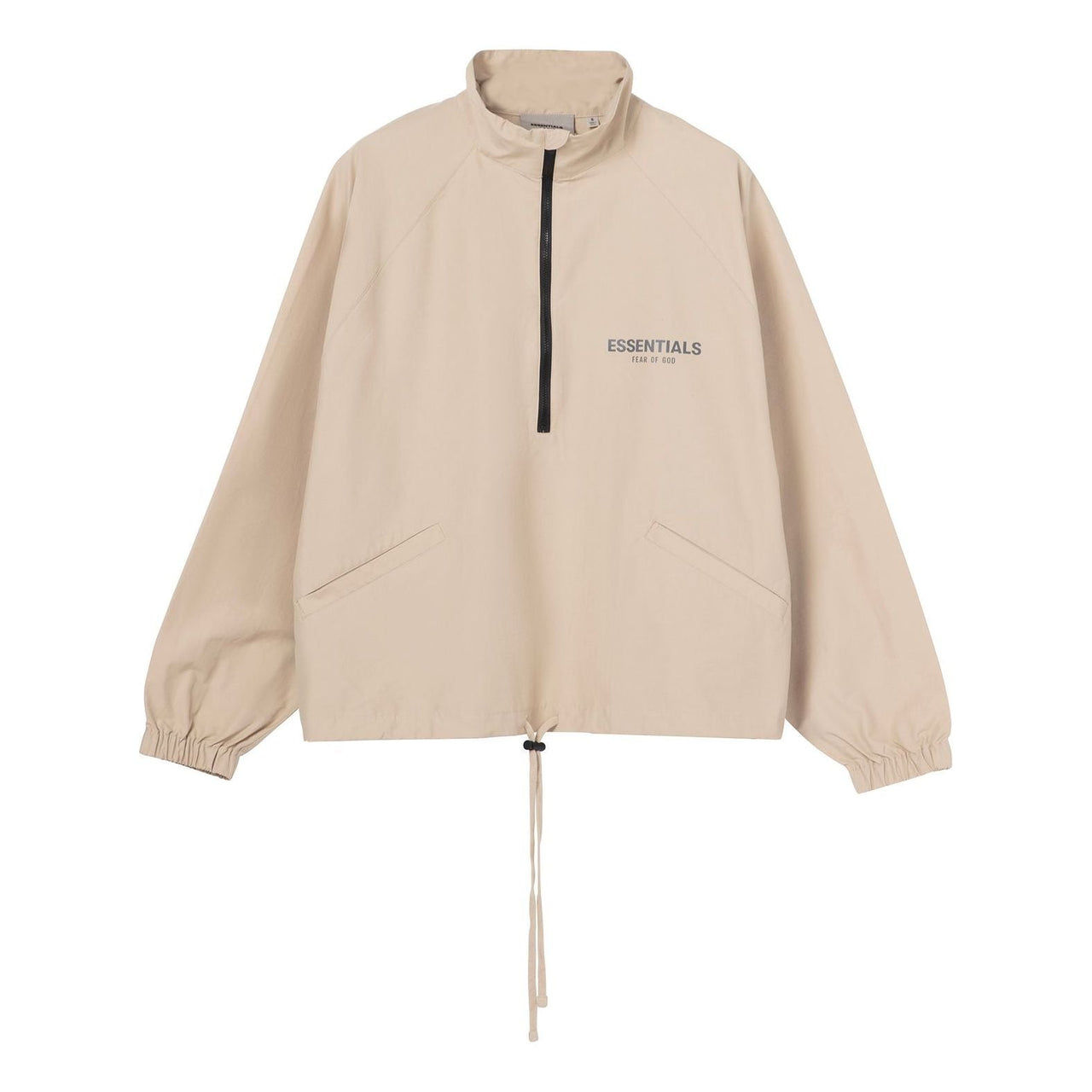 Fear of God Essentials FW21 Half-zip Track Jacket Beige/Linen FOG-FW21-104