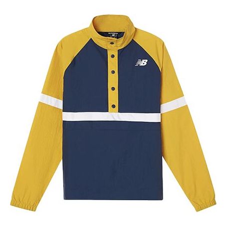 New Balance Men's New Balance Woven Tops Splicing Jacket Yellow MJ01900-VGL