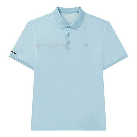 FILA Logo Sports Knit Polo Shirt Blue F11M038125F-TQ