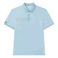 FILA Logo Sports Knit Polo Shirt Blue F11M038125F-TQ