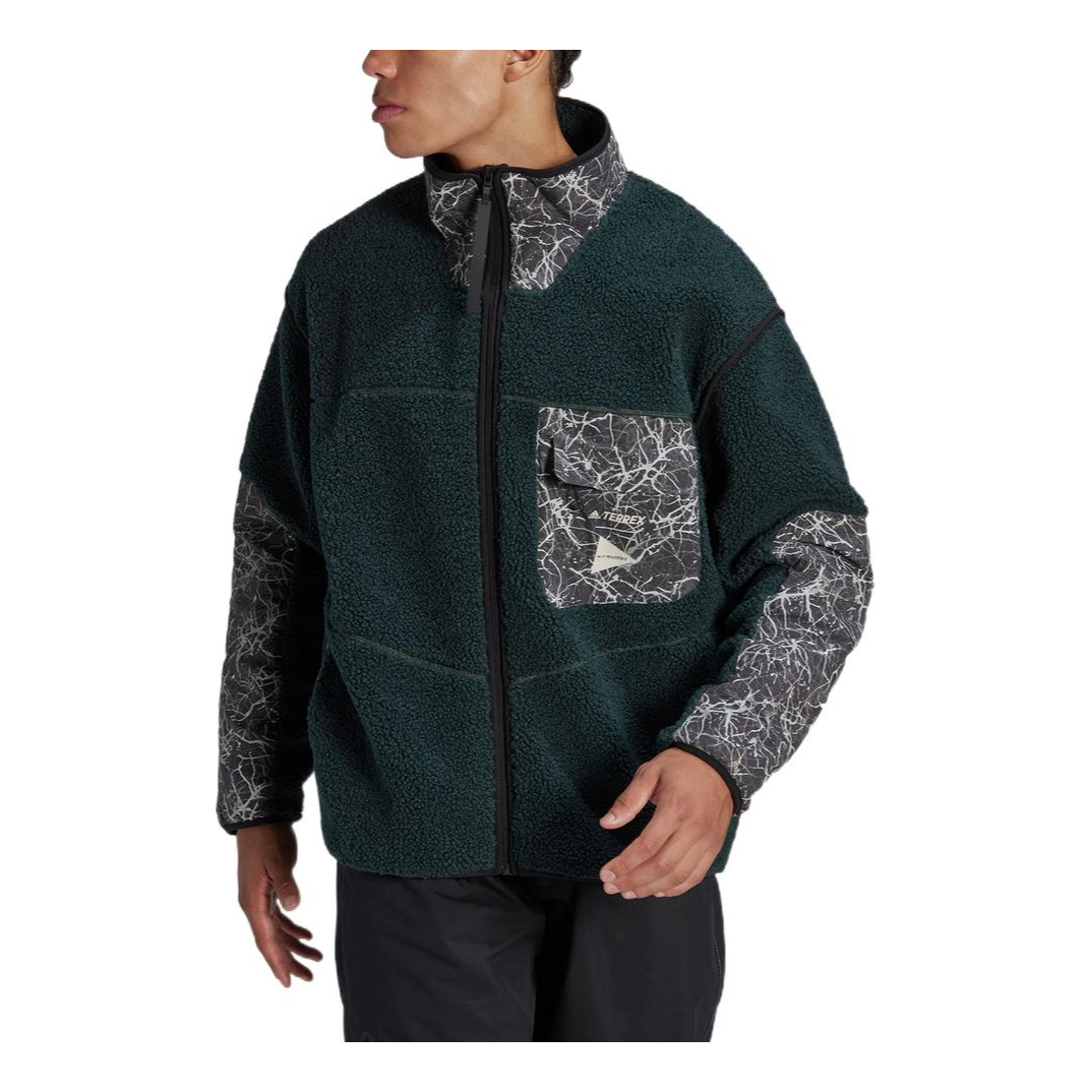 adidas Terrex x and Wander Graphic Hoodie 'Pulse Olive' HN9637