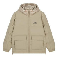 New Balance Warm Hooded Casual Down Jacket Asia Sizing 'Beige' AMJ24358-TWD