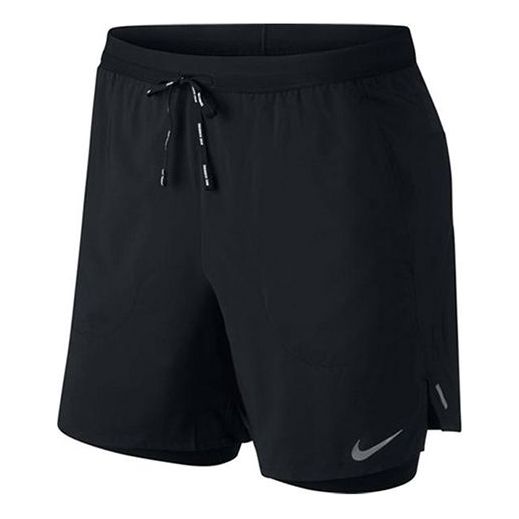 Nike Running Sports Breathable Lacing Shorts Black CJ5471-010
