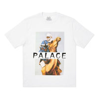 PALACE Character Pattern Logo Casual Short Sleeve Unisex White P19TS073