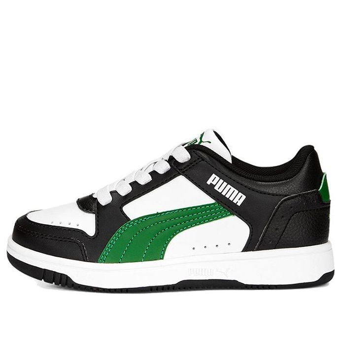(PS) PUMA Rebound Joy Low 'Black White Green' 381985-13