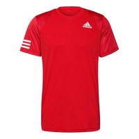 adidas Culb 3str Tee Tennis Sports Training Running Short Sleeve Red H33751
