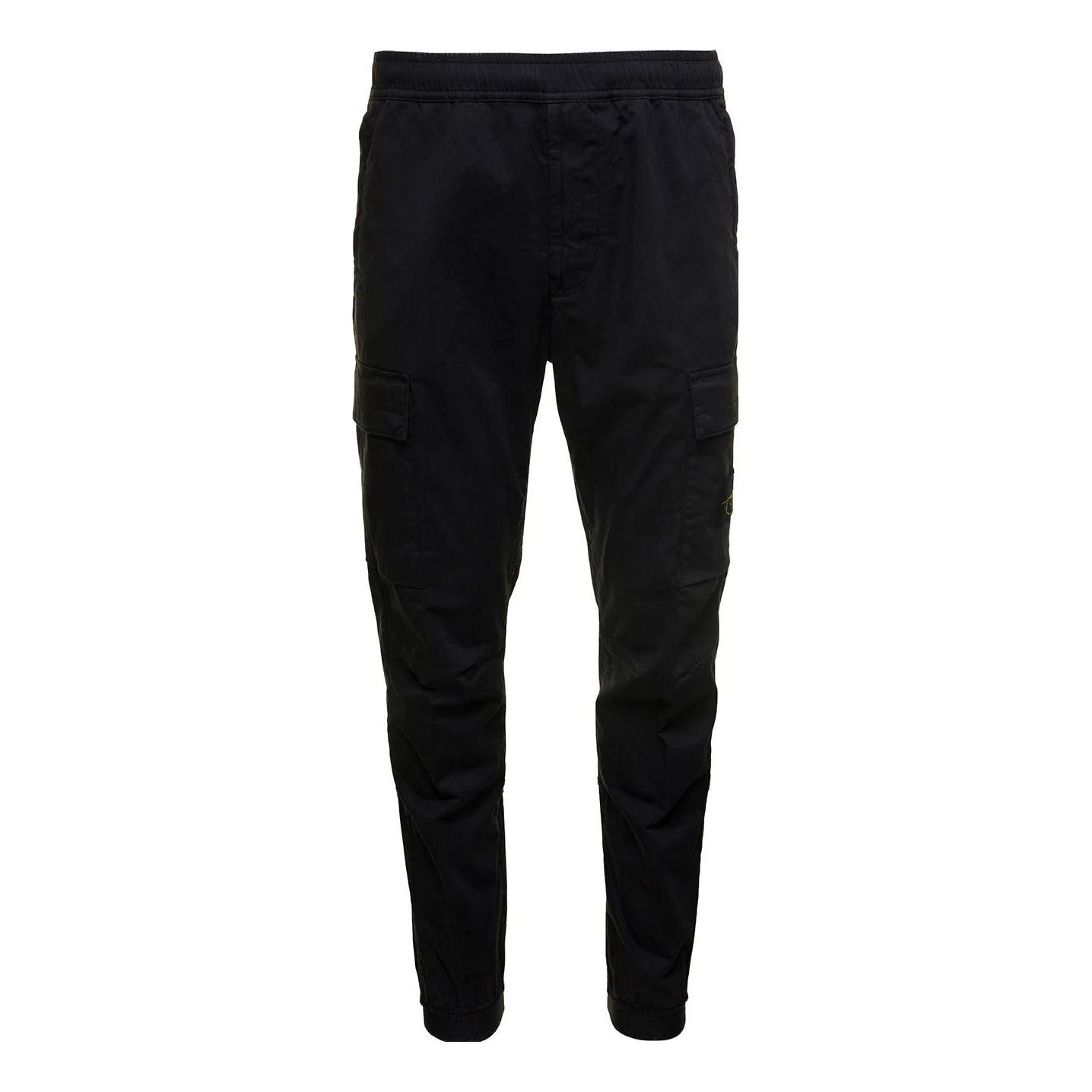 STONE ISLAND Logo Patch Cargo Pants 'Black' 791531314-A0029