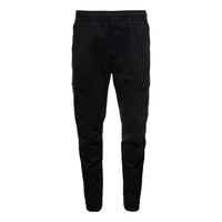 STONE ISLAND Logo Patch Cargo Pants 'Black' 791531314-A0029