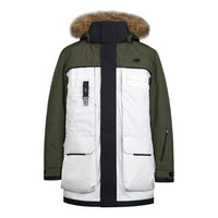 New Balance Winter Down Snow Parka Jacket Asia Sizing 'White Green Black' NP94N011-KH