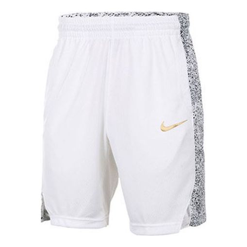Men's Nike Knit Sports Basketball White Shorts 831393-101