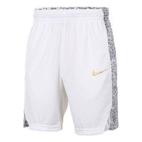 Men's Nike Knit Sports Basketball White Shorts 831393-101
