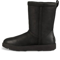(WMNS) UGG Classic Short Leather 'Black' 1017509-BLK