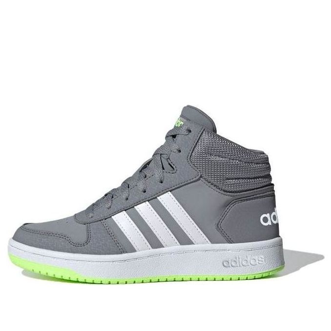 (TD) adidas adidas Hoops 2.0 Mid 'Grey White Green' EG1987