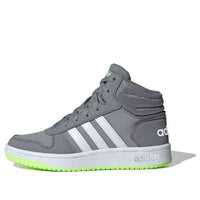 (TD) adidas adidas Hoops 2.0 Mid 'Grey White Green' EG1987