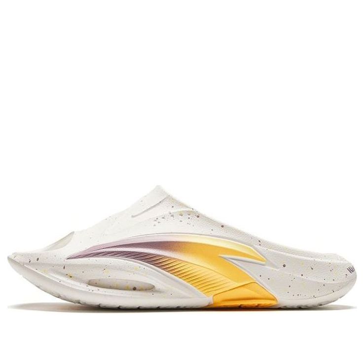 ANTA x WASSUP Nitrogen Slippers 'White yellow Purple' 912411801-3
