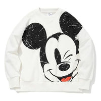 (WMNS) Li-Ning x Disney Crossover Loose Pullover 'White Black' AWDQC28-1