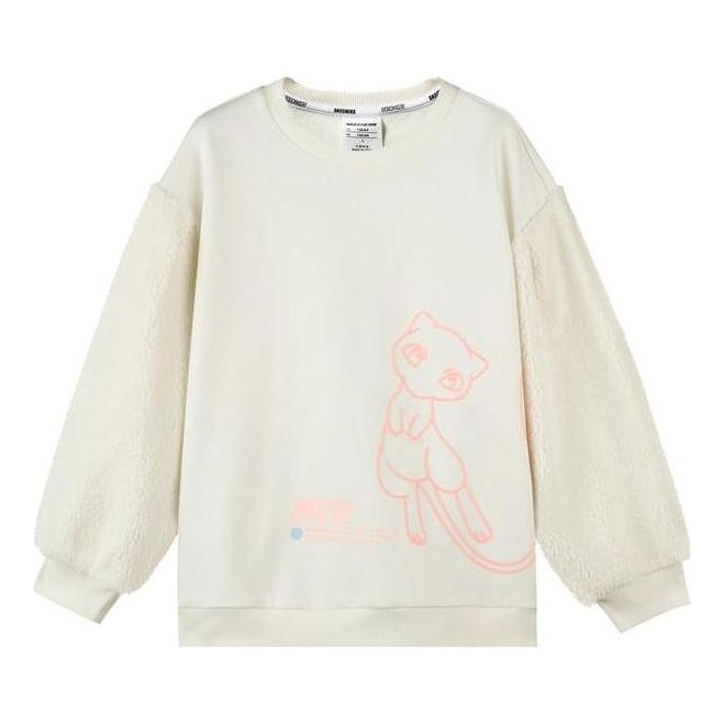 (GS) Skechers x Pokmon Graphic Crew Sweater 'White Pink' L422G047-0074