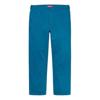 Supreme FW19 Week 1 Work Pant Long Pants Unisex Blue SUP-FW19-127