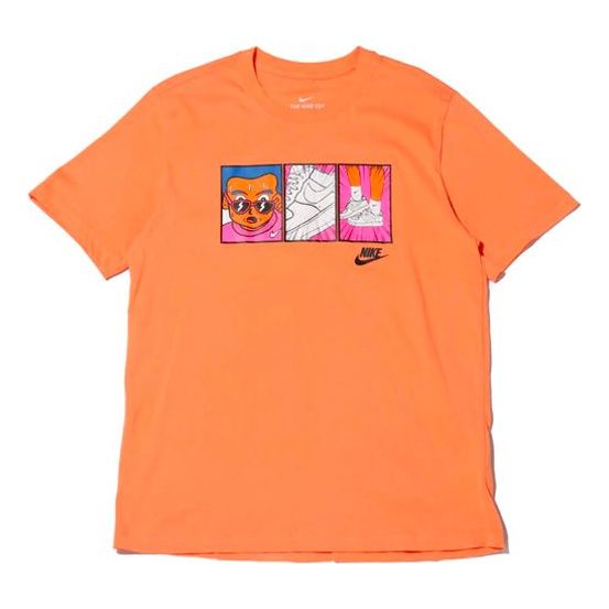 Nike Sportswear Applique T-Shirt 'Orange' CT6528-871
