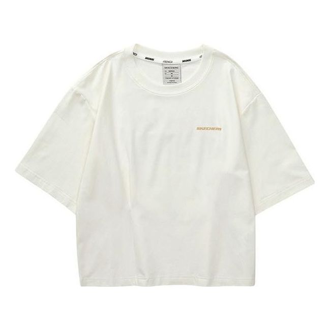 (WMNS) Skechers Casual Graphic Tee 'White Red' L323W013-00NA