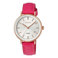 CASIO SHEEN Limited Edition Quartz Waterproof Sapphire Crystal Rose Red Analog SHE-4048LTD-7A