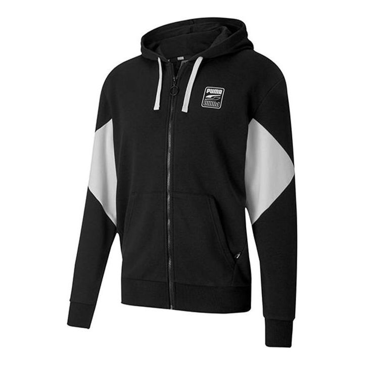 PUMA Rebel Full-Zip Jacket 'Black White' 585278-01