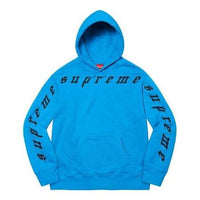 Supreme Raised Embroidery Hooded Sweatshirt 'Blue Black' SUP-FW21-366