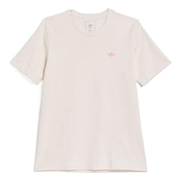 Men's adidas Logo Printing Round Neck Pullover Sports Short Sleeve Pink T-Shirt HM9362
