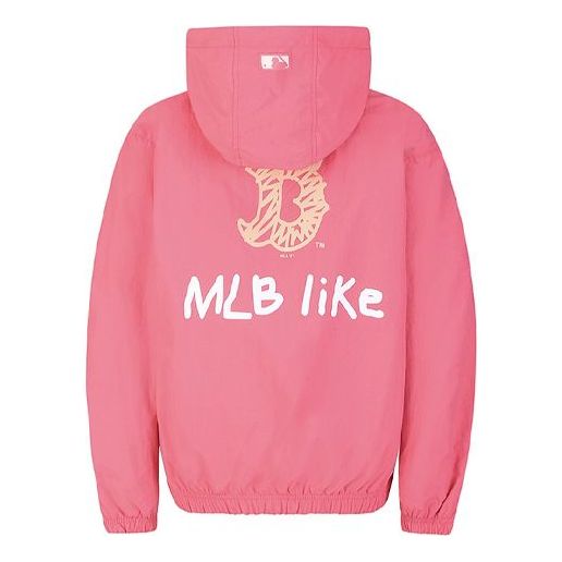 MLB Unisex LIKE Series Windblocker Jacket Pink/Red 31JP09031-43P