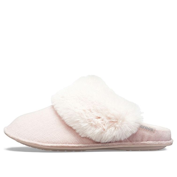 (WMNS) Crocs Mule Fur Slippers 'Pink' 205394-6OD
