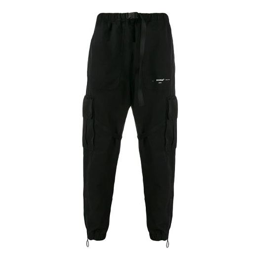 Men's Off-White Cargo Black Long Pants/Trousers OMCF004R20G370211001