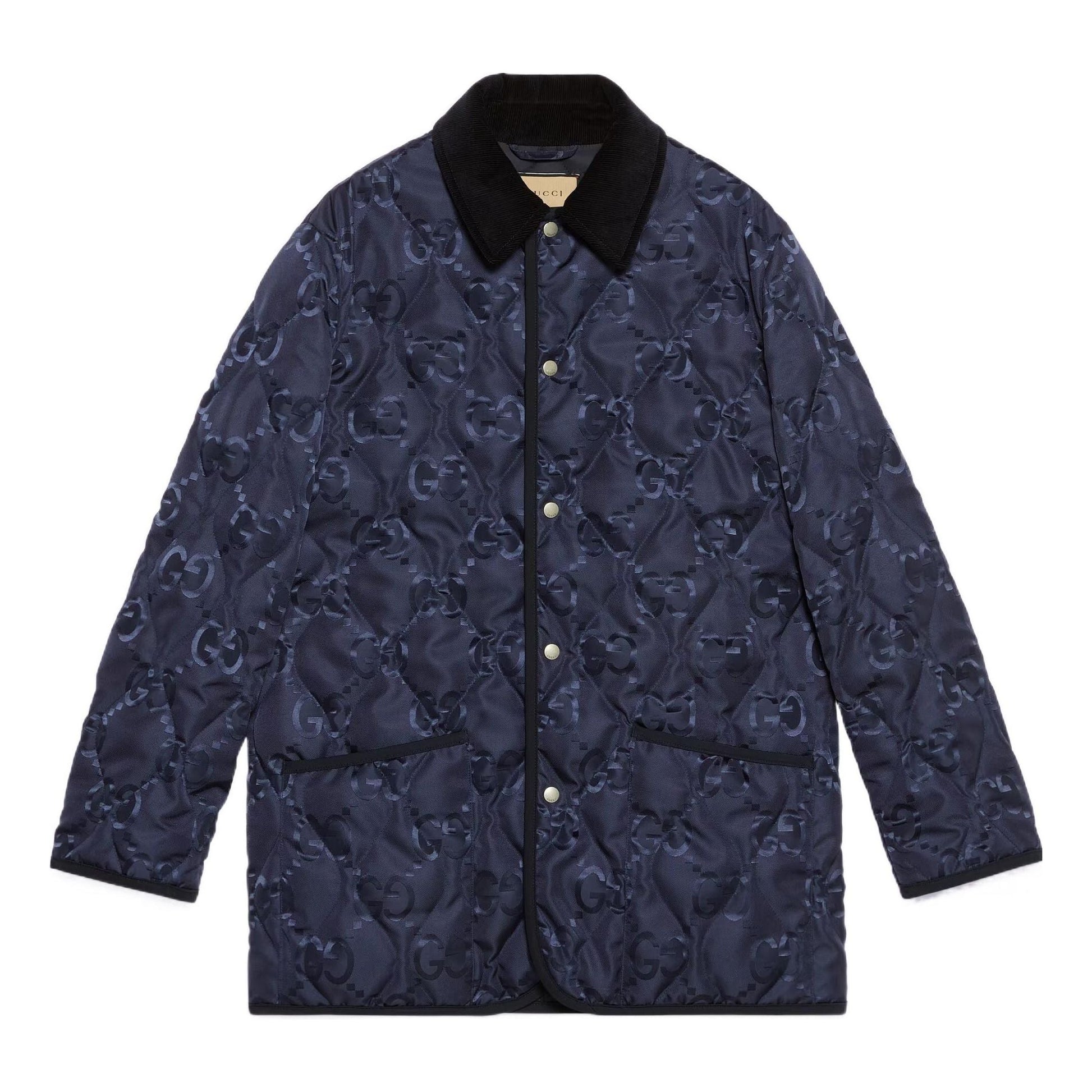 Gucci Quilted GG Jumbo Jacket 'Blue' 722499-ZALX3-4348