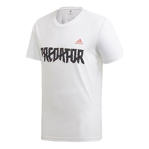 adidas Soccer/Football Sports Round Neck Short Sleeve White FJ4571
