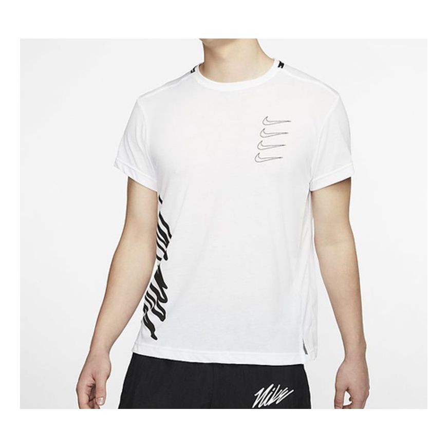 Nike Athleisure Casual Sports Short Sleeve White CJ4620-100