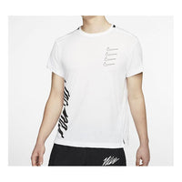Nike Athleisure Casual Sports Short Sleeve White CJ4620-100