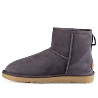 (WMNS) UGG Classic Mini II Short Boots 2.0 Fleece Lined Purple Gray 1016222-NHT