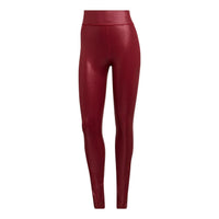 (WMNS) adidas by Stella McCartney Shiny Training Leggings Asia Sizing 'Red' HG6878