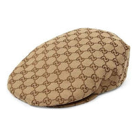 Gucci GG Cotton Drill Flat Cap 'Beige Brown' 660253-4HAGN-9764