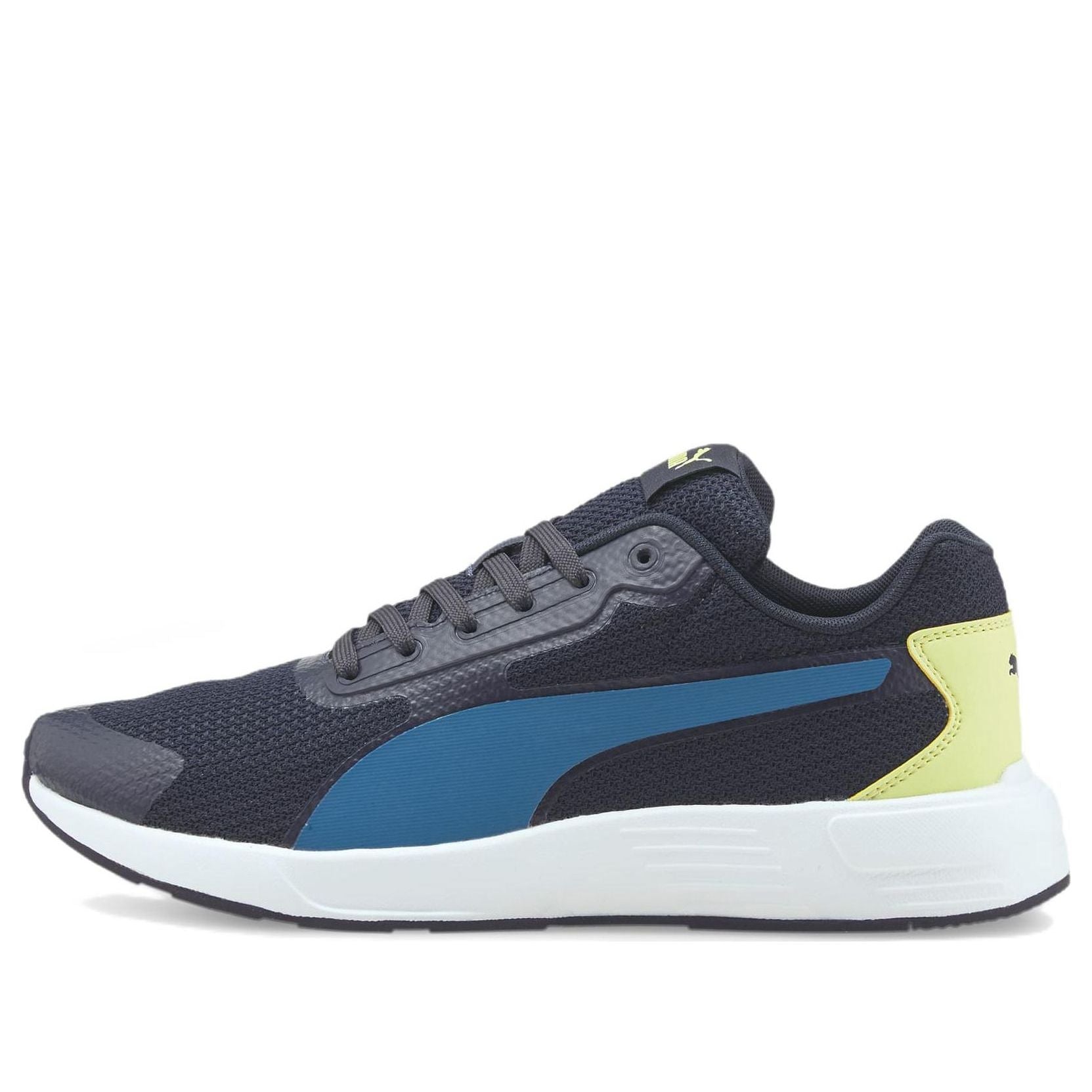 PUMA Taper Low Tops Black Blue Yellow 373018-16